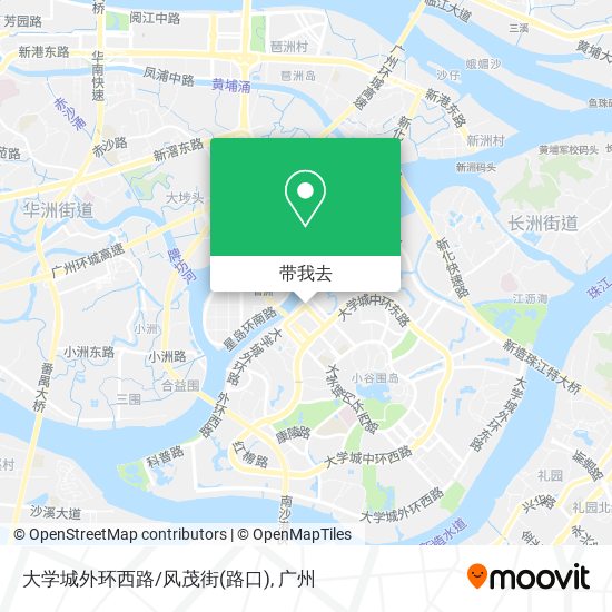 大学城外环西路/风茂街(路口)地图
