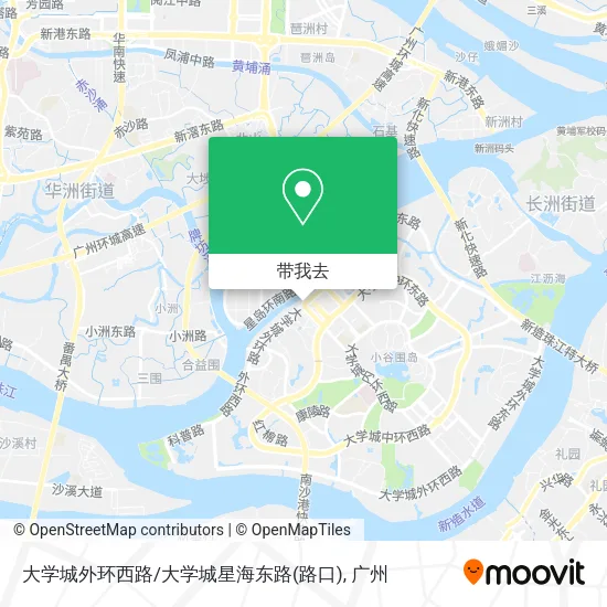 大学城外环西路/大学城星海东路(路口)地图
