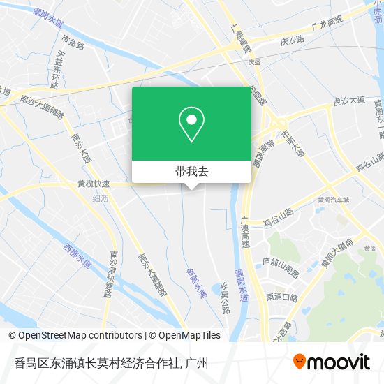 番禺区东涌镇长莫村经济合作社地图