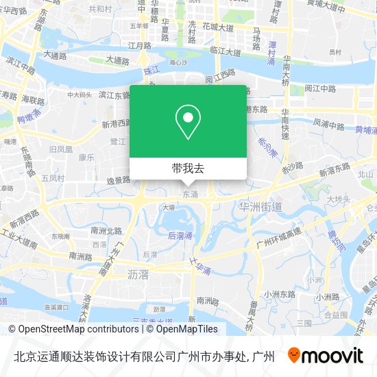 北京运通顺达装饰设计有限公司广州市办事处地图