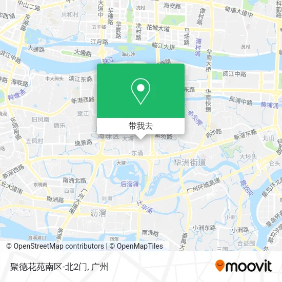 聚德花苑南区-北2门地图
