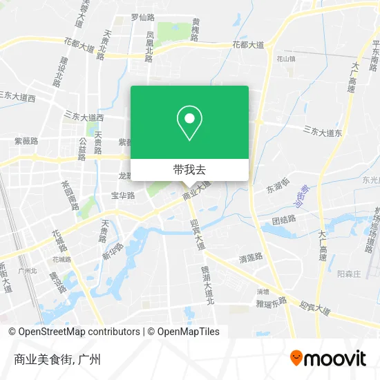 商业美食街地图