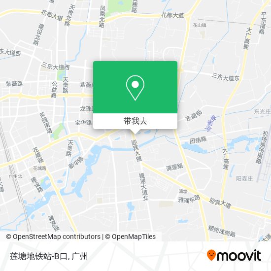 莲塘地铁站-B口地图