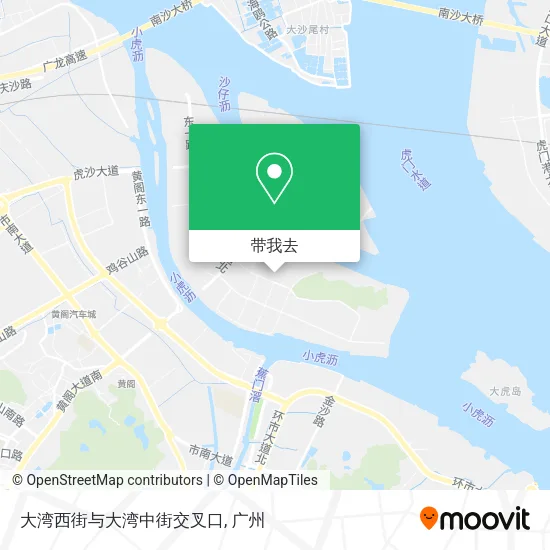 大湾西街与大湾中街交叉口地图