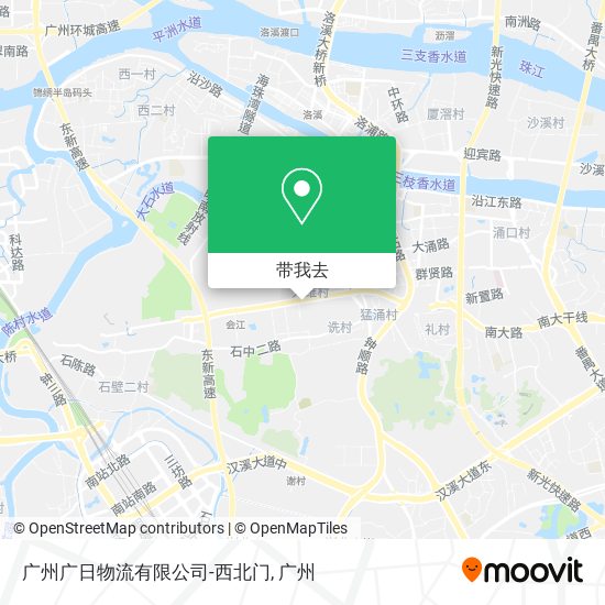 广州广日物流有限公司-西北门地图