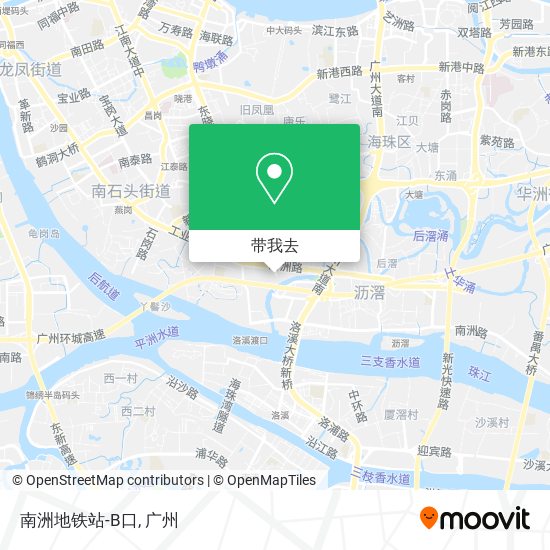 南洲地铁站-B口地图