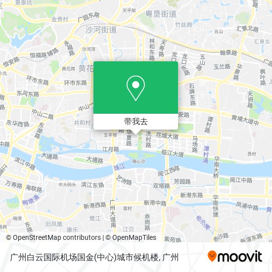 广州白云国际机场国金(中心)城市候机楼地图
