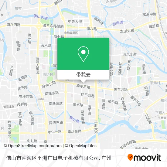 佛山市南海区平洲广日电子机械有限公司地图