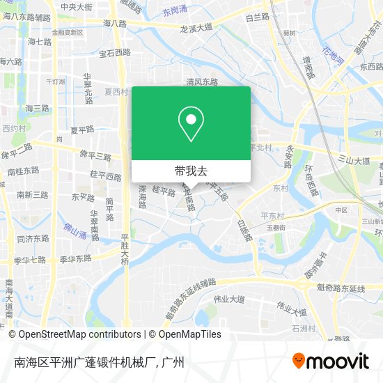 南海区平洲广蓬锻件机械厂地图