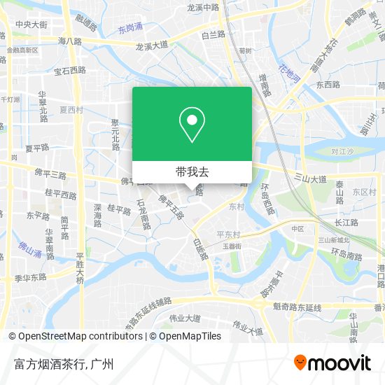 富方烟酒茶行地图