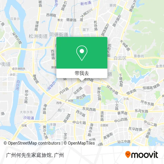 广州何先生家庭旅馆地图