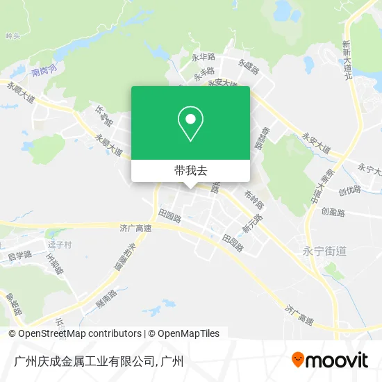 广州庆成金属工业有限公司地图