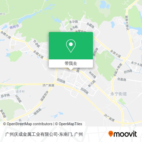 广州庆成金属工业有限公司-东南门地图