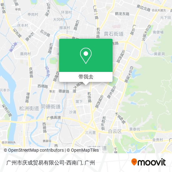 广州市庆成贸易有限公司-西南门地图