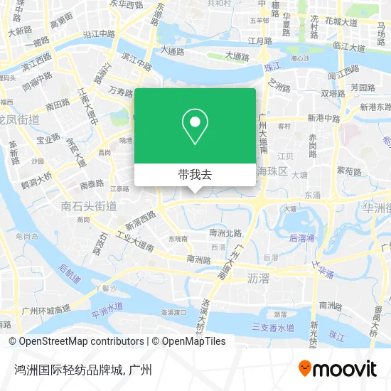 鸿洲国际轻纺品牌城地图