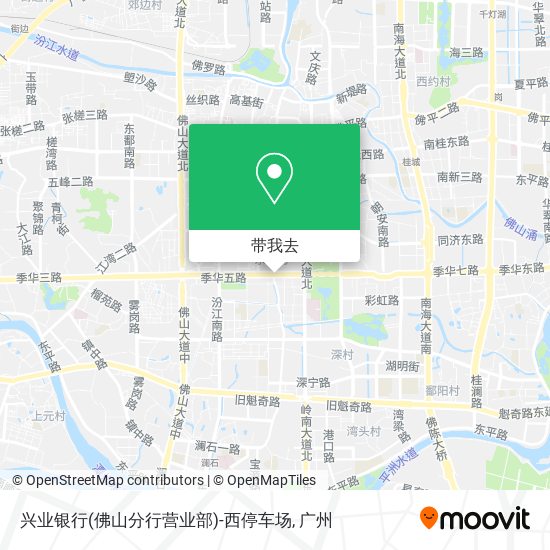 兴业银行(佛山分行营业部)-西停车场地图