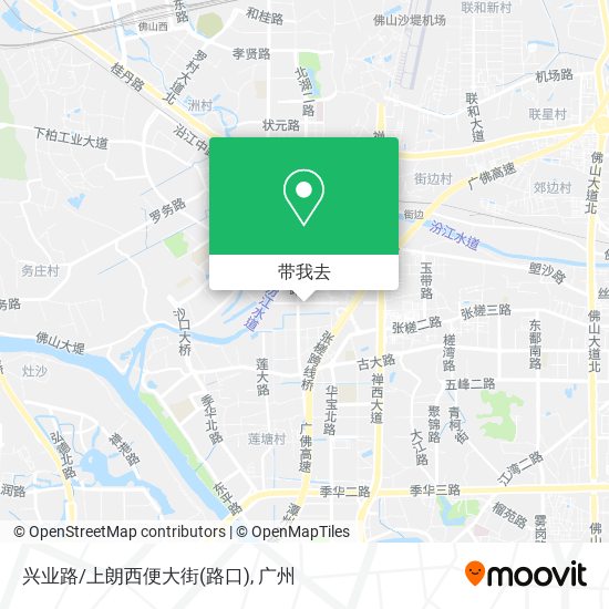 兴业路/上朗西便大街(路口)地图
