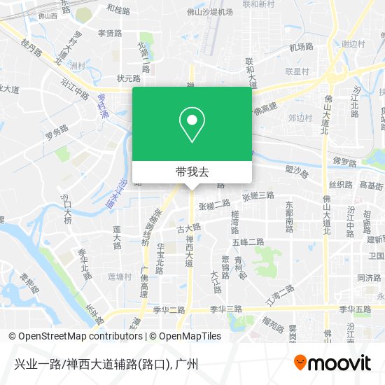 兴业一路/禅西大道辅路(路口)地图