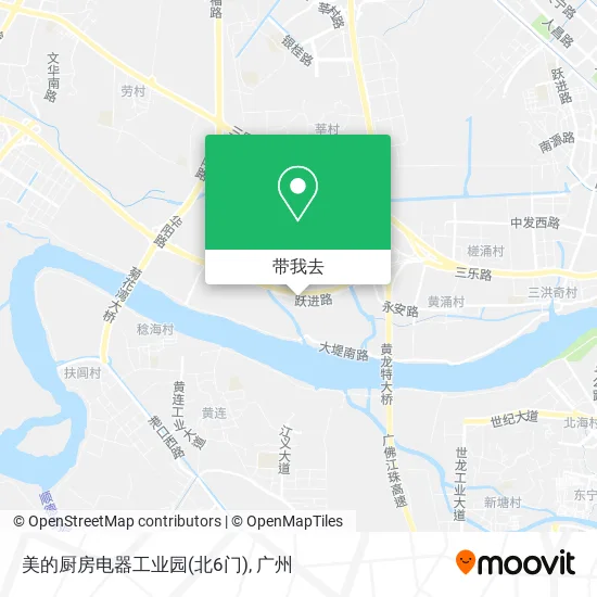美的厨房电器工业园(北6门)地图