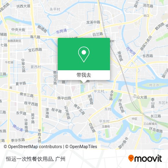 恒运一次性餐饮用品地图