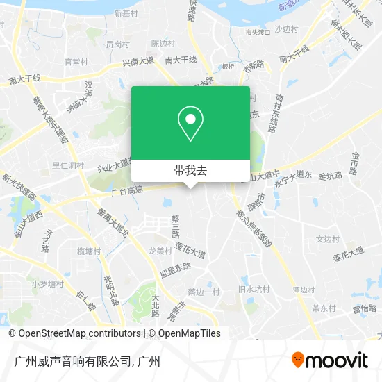 广州威声音响有限公司地图
