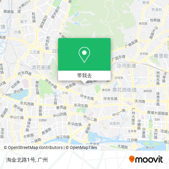 淘金北路1号地图