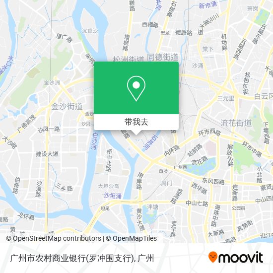 广州市农村商业银行(罗冲围支行)地图