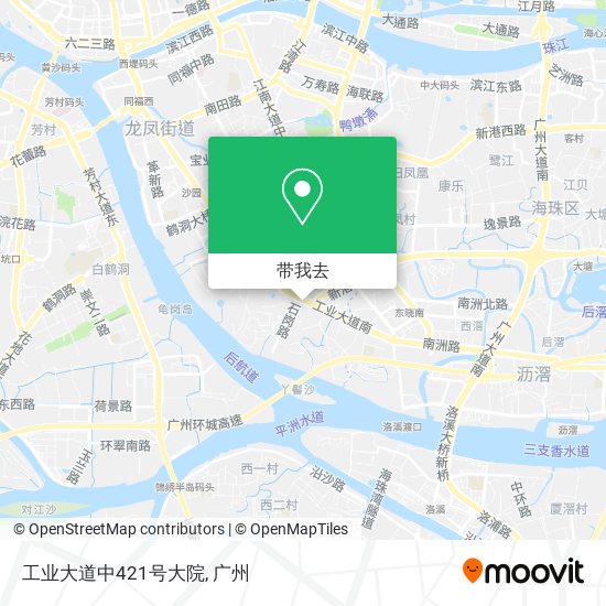 工业大道中421号大院地图
