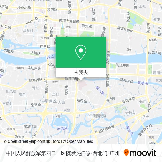 中国人民解放军第四二一医院发热门诊-西北门地图