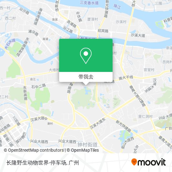 长隆野生动物世界-停车场地图