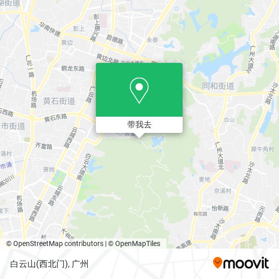 白云山(西北门)地图