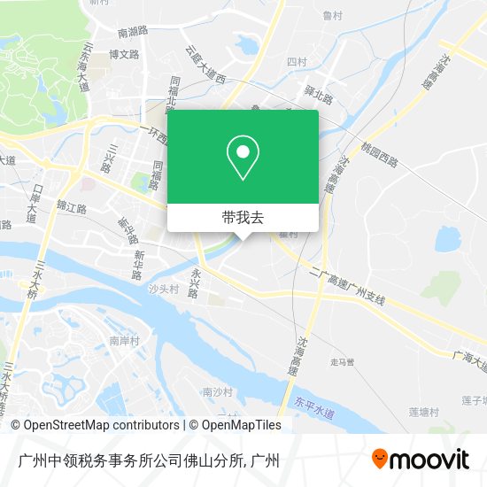 广州中领税务事务所公司佛山分所地图