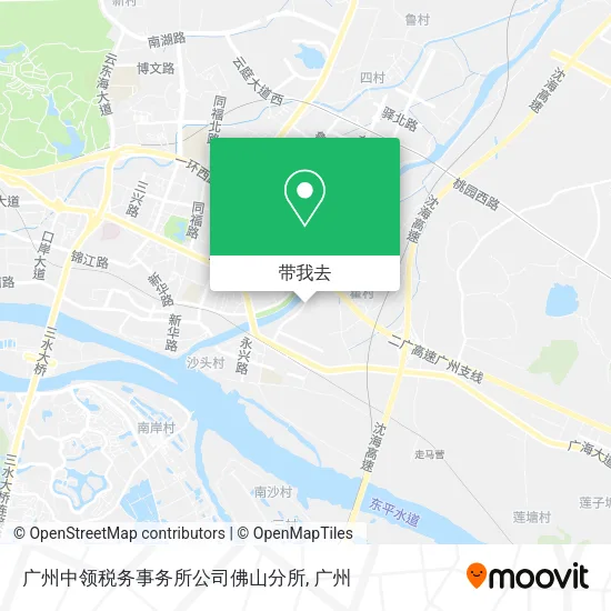 广州中领税务事务所公司佛山分所地图