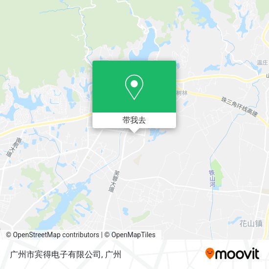 广州市宾得电子有限公司地图
