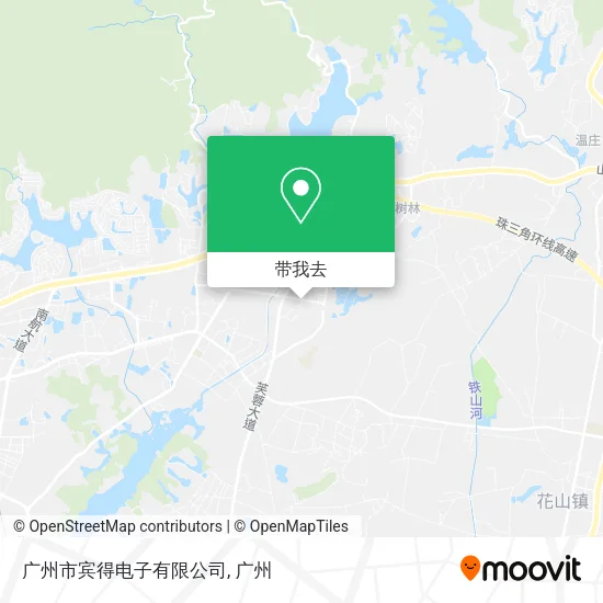 广州市宾得电子有限公司地图