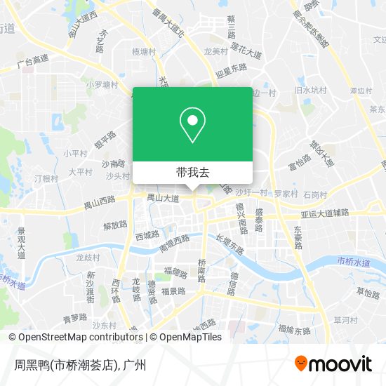 周黑鸭(市桥潮荟店)地图