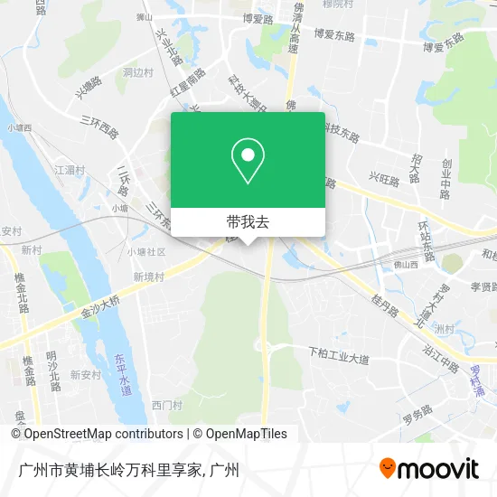 广州市黄埔长岭万科里享家地图