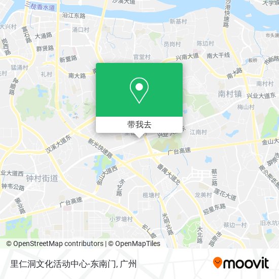 里仁洞文化活动中心-东南门地图