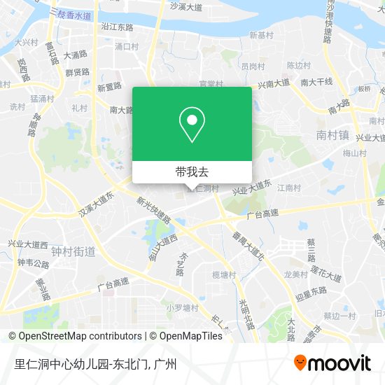 里仁洞中心幼儿园-东北门地图