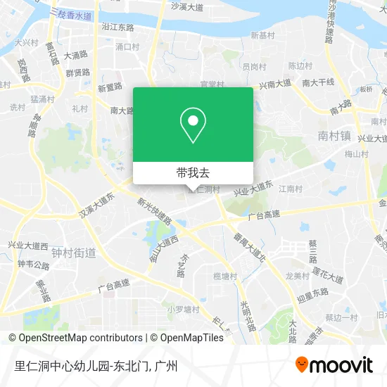 里仁洞中心幼儿园-东北门地图