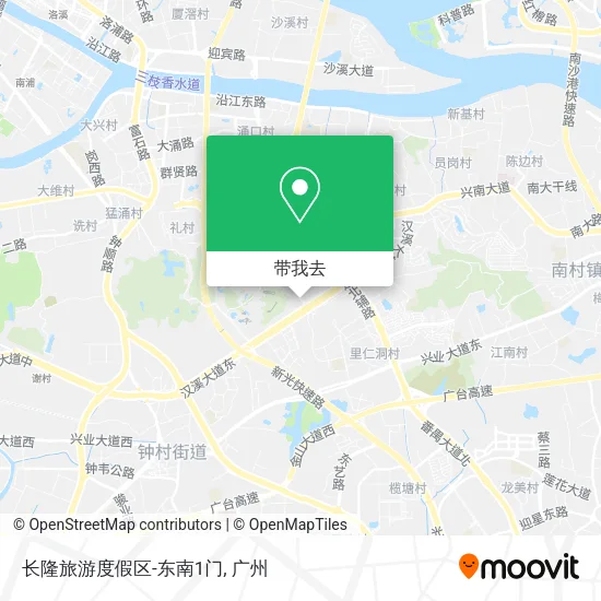 长隆旅游度假区-东南1门地图