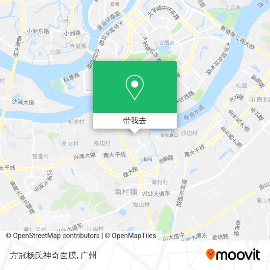 方冠杨氏神奇面膜地图
