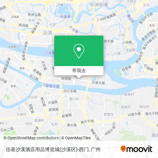 信基沙溪酒店用品博览城(沙溪区)-西门地图