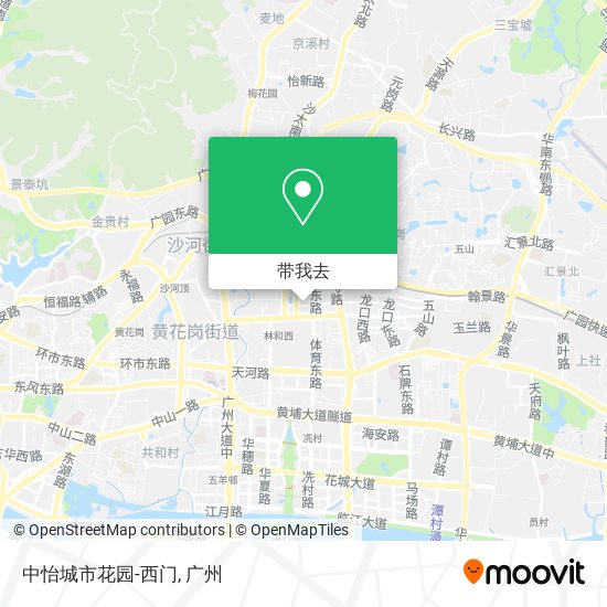 中怡城市花园-西门地图