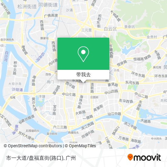 市一大道/盘福直街(路口)地图