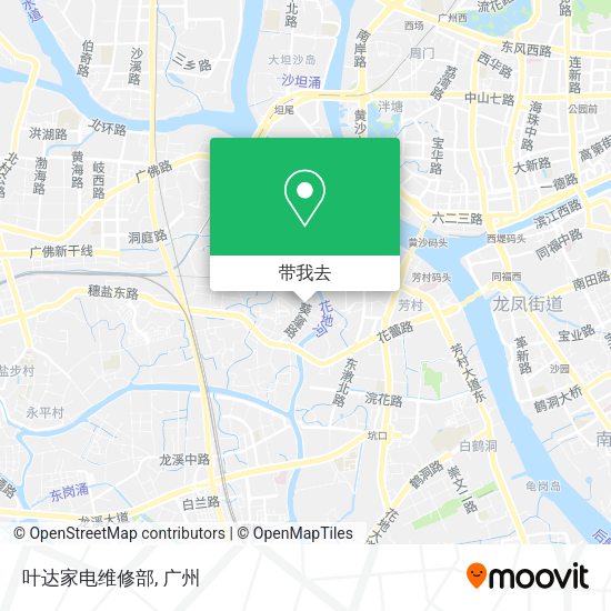 叶达家电维修部地图