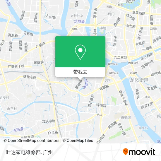 叶达家电维修部地图