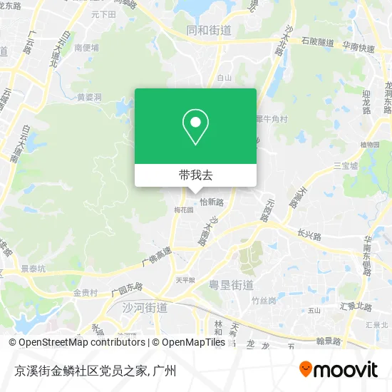 京溪街金鳞社区党员之家地图