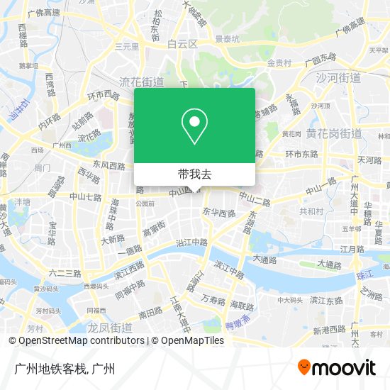 广州地铁客栈地图