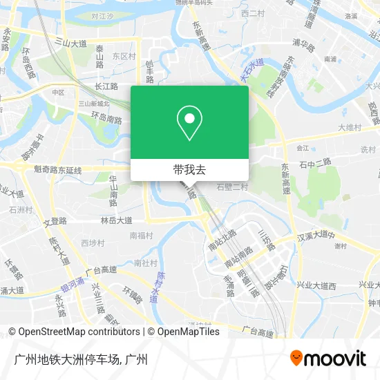 广州地铁大洲停车场地图